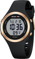 Waterproof Women's Digital Sport Watch by GOLDEN HOUR