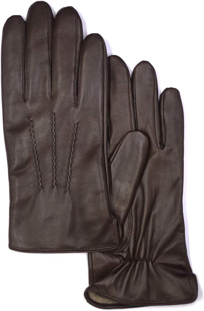 MGGMOKAY Luxury Leather Gloves: Cashmere Lined
