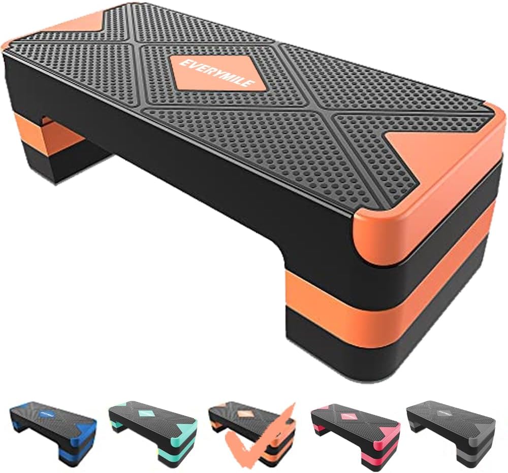Adjustable Aerobic Stepper for Home Gym Fitness Workouts