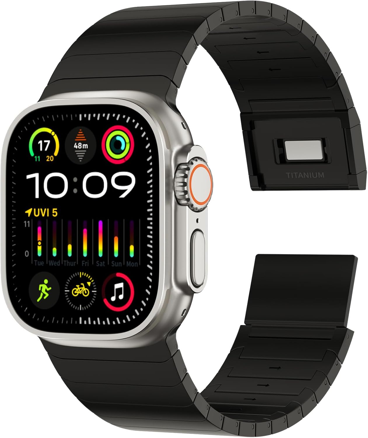 Full Titanium Band for Apple Watch Ultra 49mm and Series 10 46mm