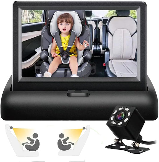 NISFAR HD Baby Car Mirror - Crystal Clear Night Vision