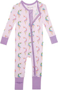 Footless Baby Pajamas for Girls - Convertible One Piece Sleepers