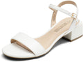 Low Heels Open Toe Ankle Strap Sandals - Comfortable 1.57in Chunky