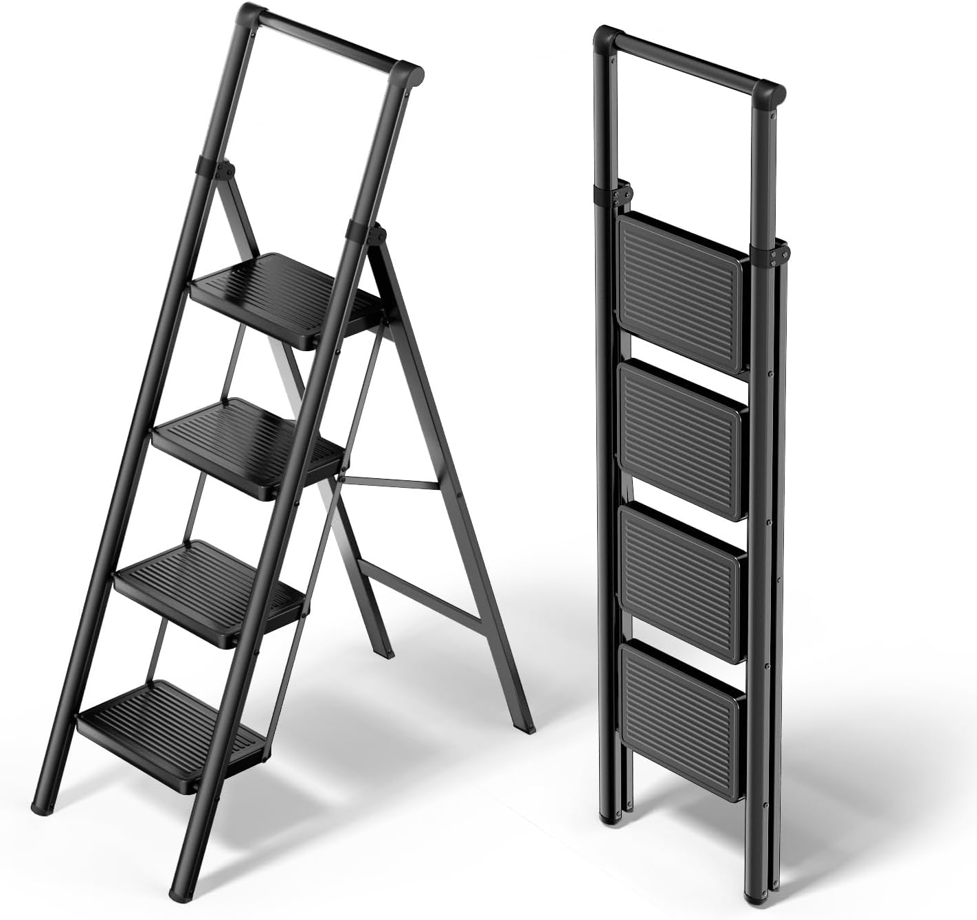 WOA WOA 4 Step Ladder with Wide Pedals and Anti-Slip Feet