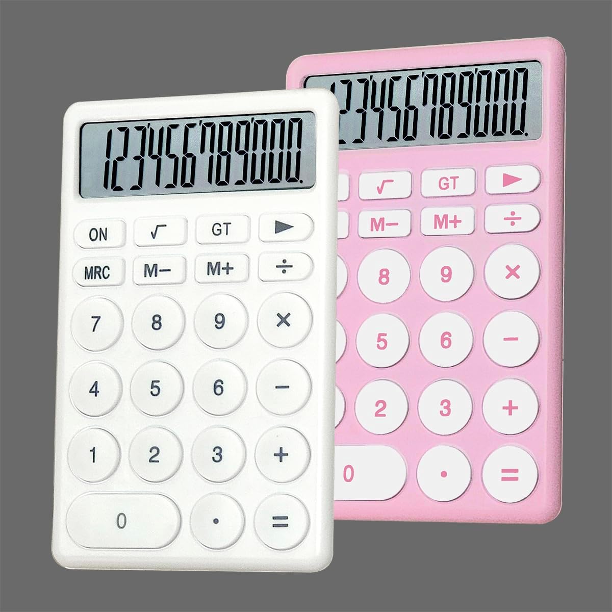 Large Display, Big Buttons Desktop Calculator Duo - BESTWYA