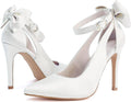 Fashare Womens High Heels Bow Tie Back Stiletto Pumps (Style J47F)