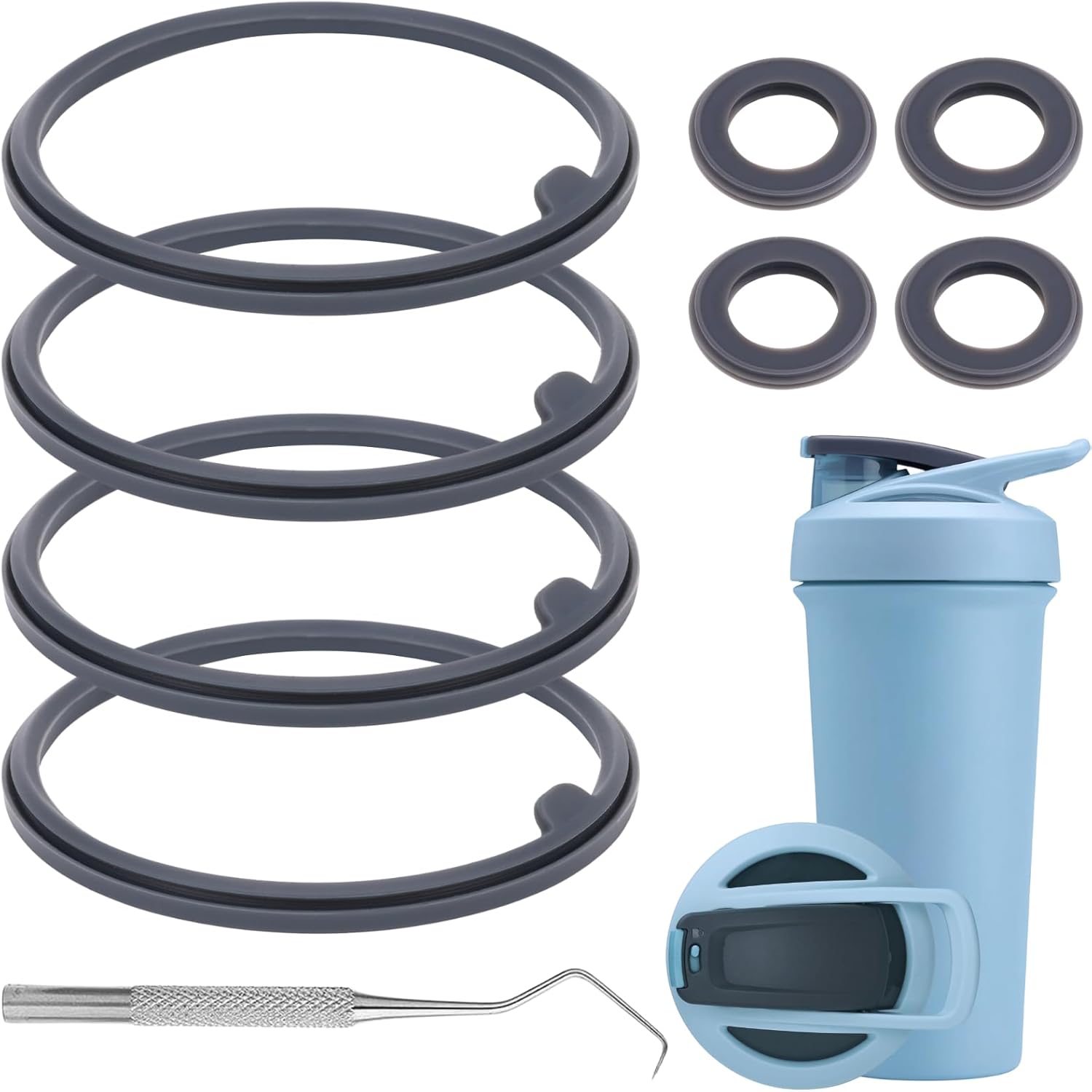 YINORD 9PCS BlenderBottle Gasket Set - Leakproof Replacement Kit