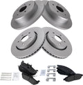 Front & Rear Brake Pad and Rotor Kit for 2006-2010 Jeep Commander