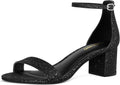 PIZZ ANNU Women's Low Block Chunky Heels Sandals (Style 1SCR)