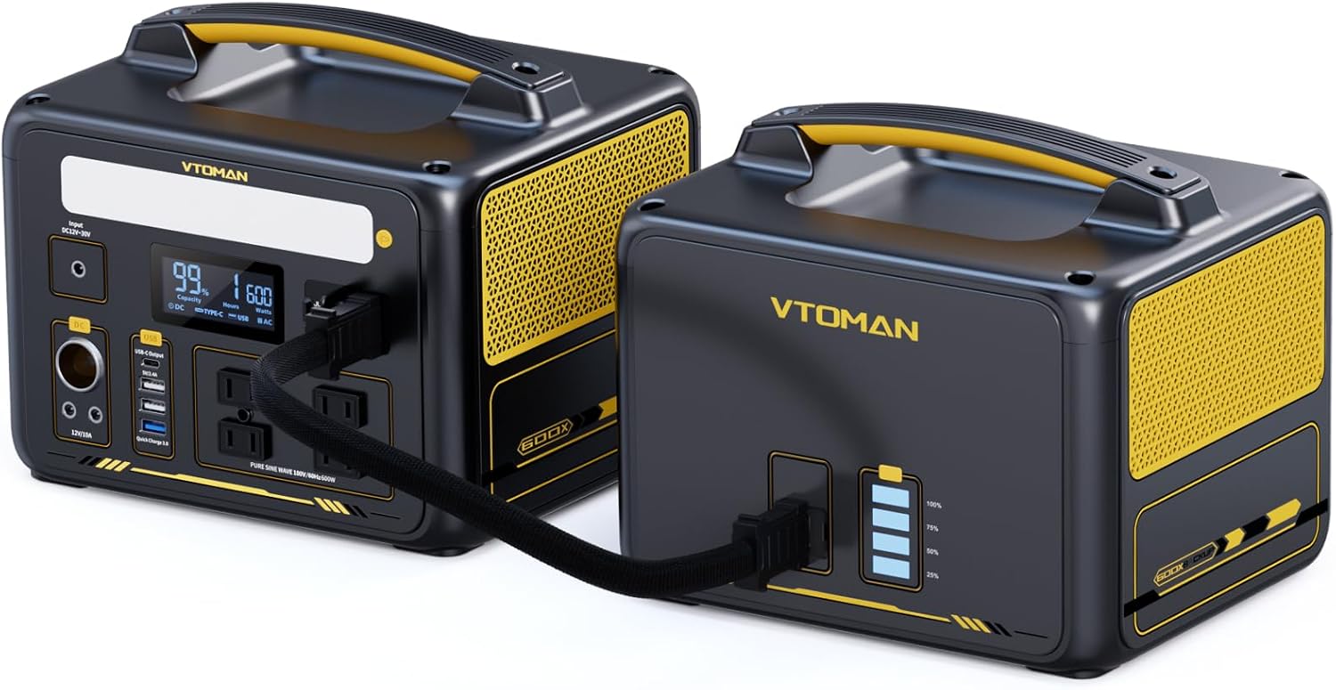 VTOMAN Jump 600X Portable Power Station: Reliable Power Backup