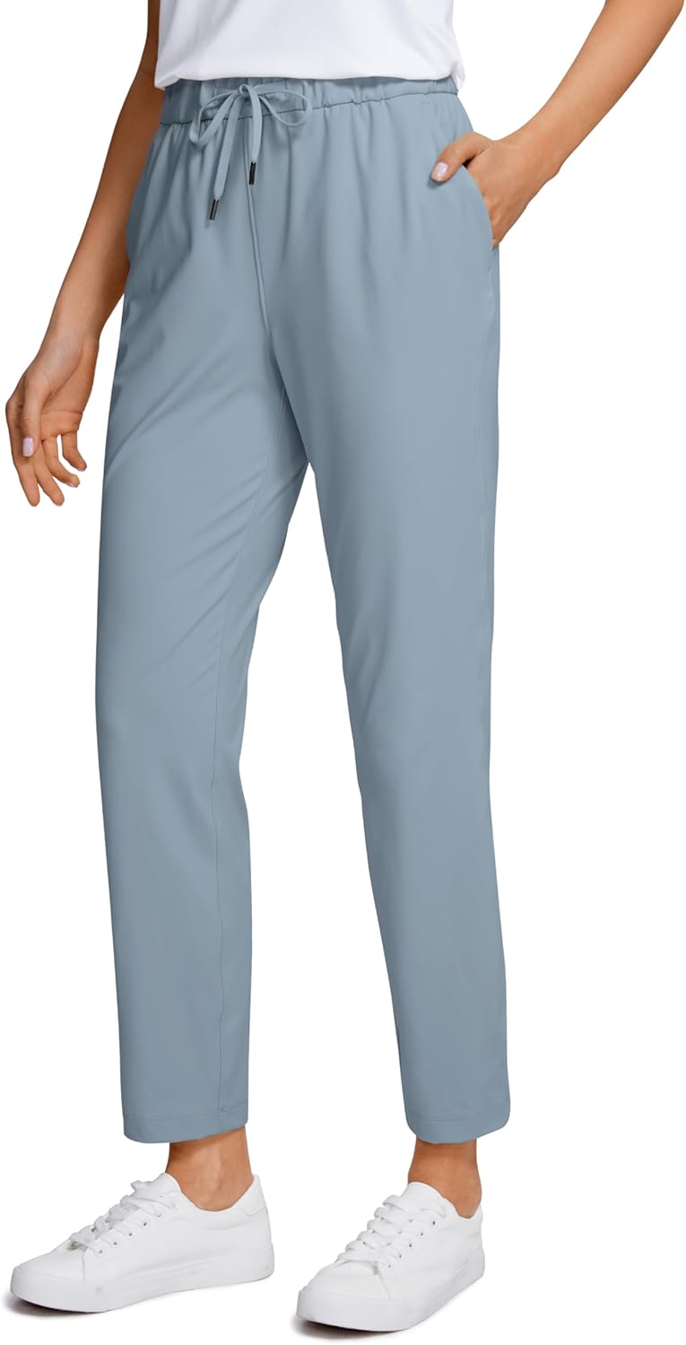 CRZ YOGA Womens 4-Way Stretch Ankle Golf Pants for All Occasions