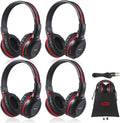 SIMOLIO Infrared Headphones for Car DVD Players - 4 Pack