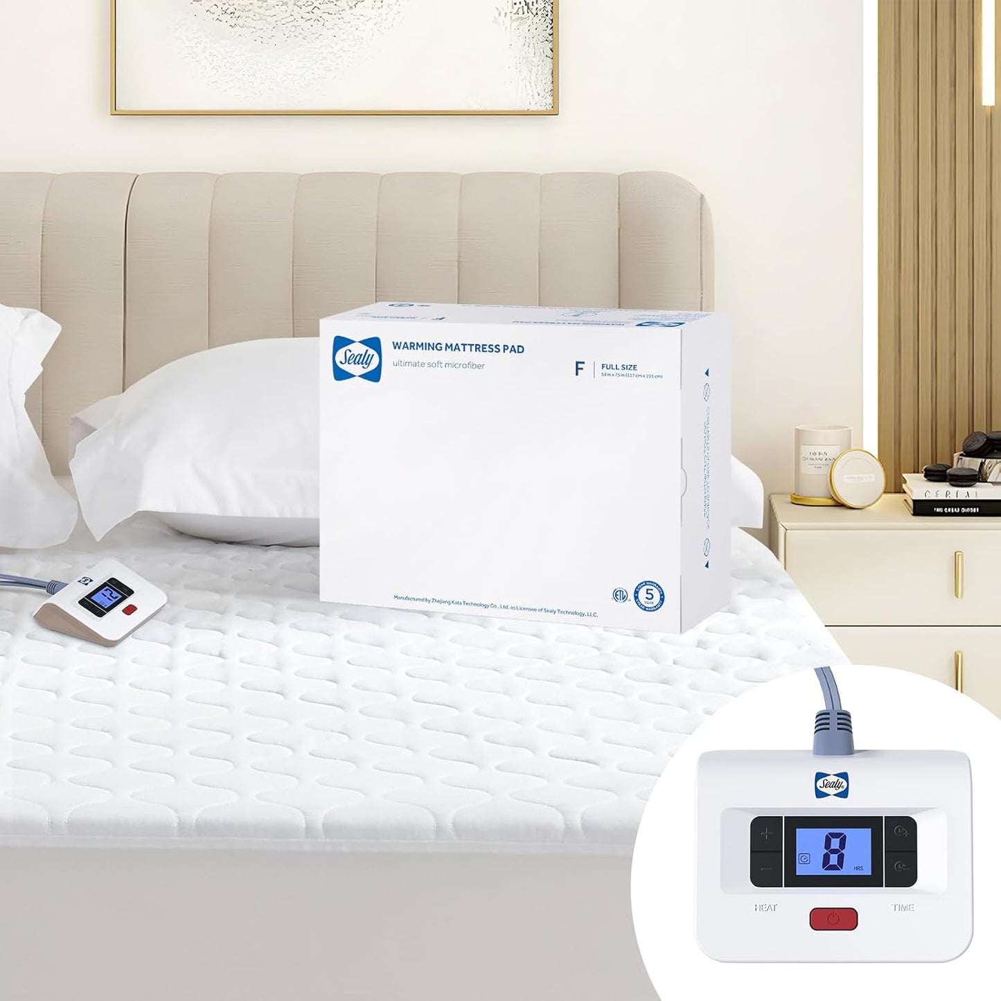 Sealy Heated Mattress Pad Full Size for Ultimate Comfort