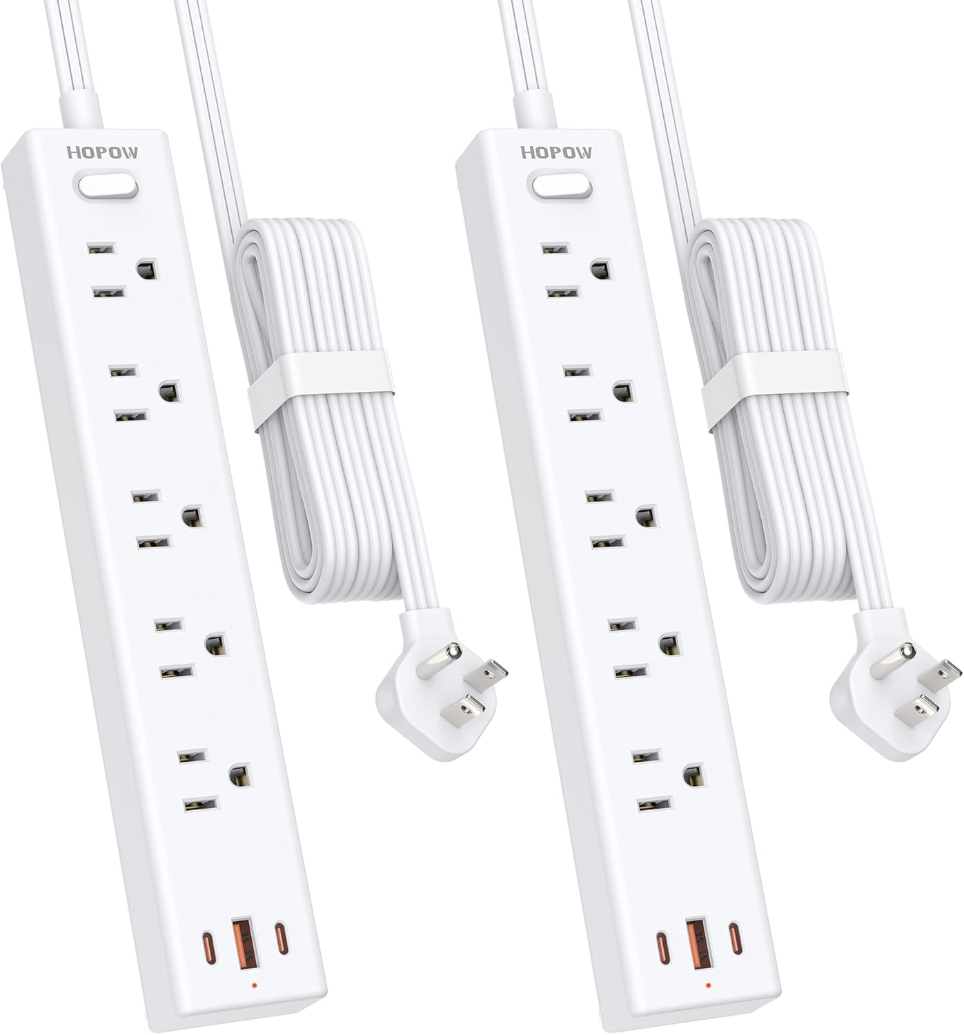 Ultra Thin Power Strip Surge Protector - HOPOW