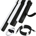 70pcs Cable Ties Reusable Black and White for Cable Management