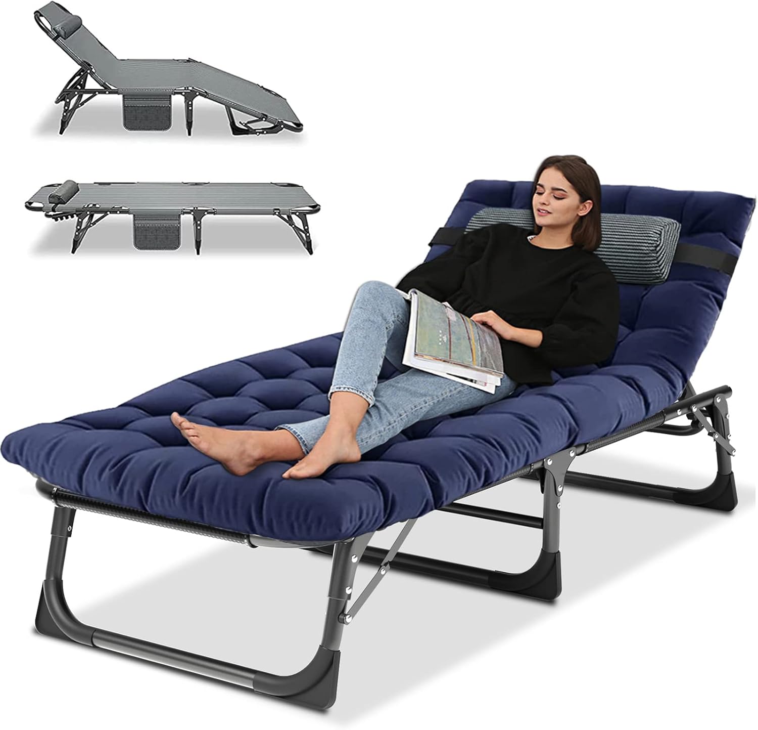 LILYPELLE Portable Folding Camping Cot for Outdoor Relaxation