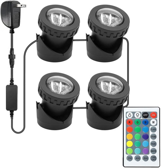 Colored Pond Lights with Timer for Stunning Outdoor Displays