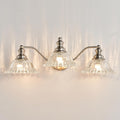 Brushed Nickel Bathroom Vanity Light Fixture 3 Light - Elegant, Bright