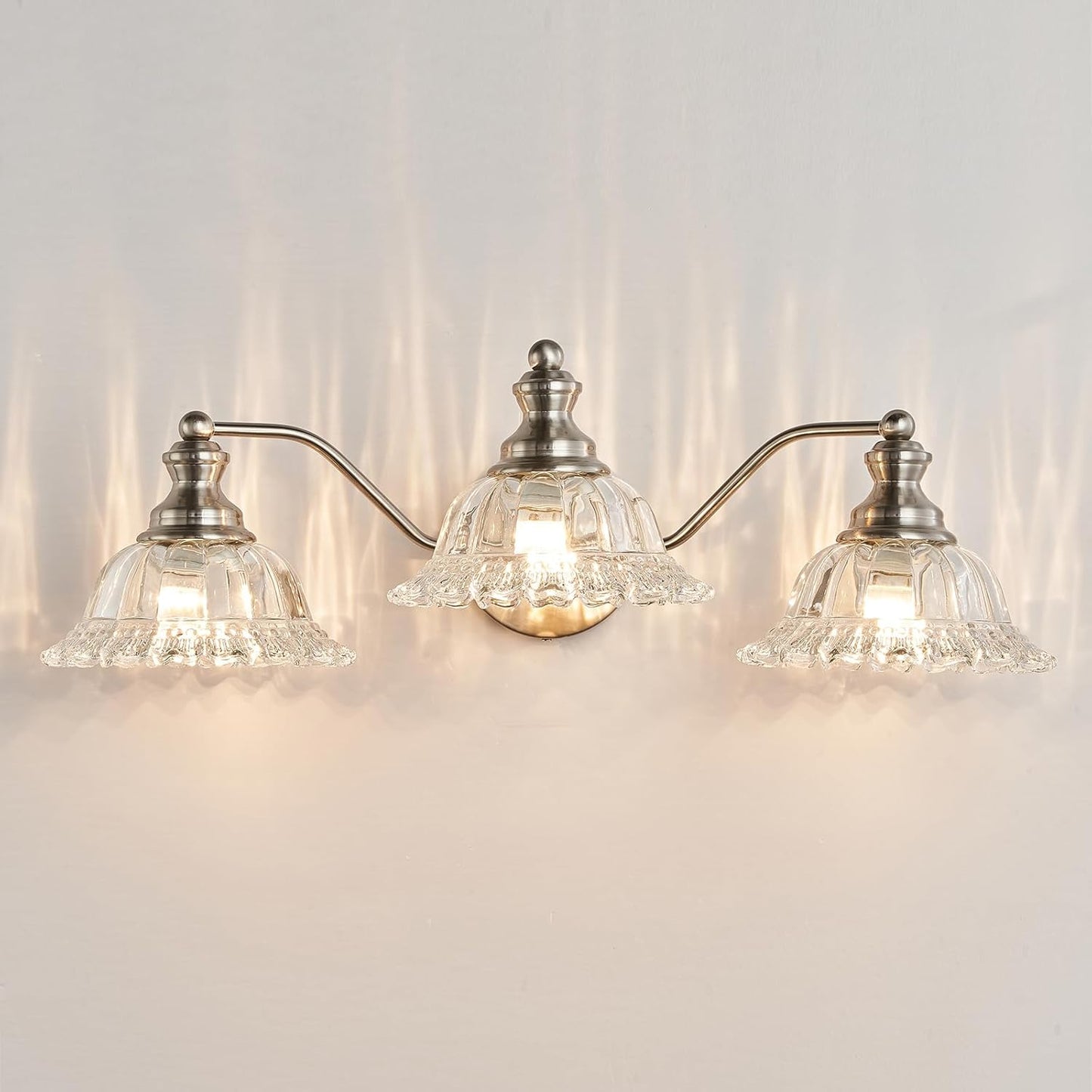 Brushed Nickel Bathroom Vanity Light Fixture for Modern Spaces