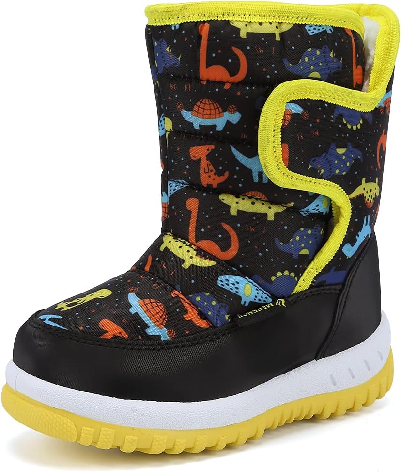 EQUICK Boys Girls Winter Boots Waterproof Lightweight Kid Snow Boots
