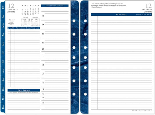 Monticello Planner Refill - Compact Daily Organizer for 2026