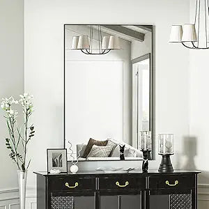 BEAUTYPEAK Rectangular Wall Mirror 24in x 36in for Any Room