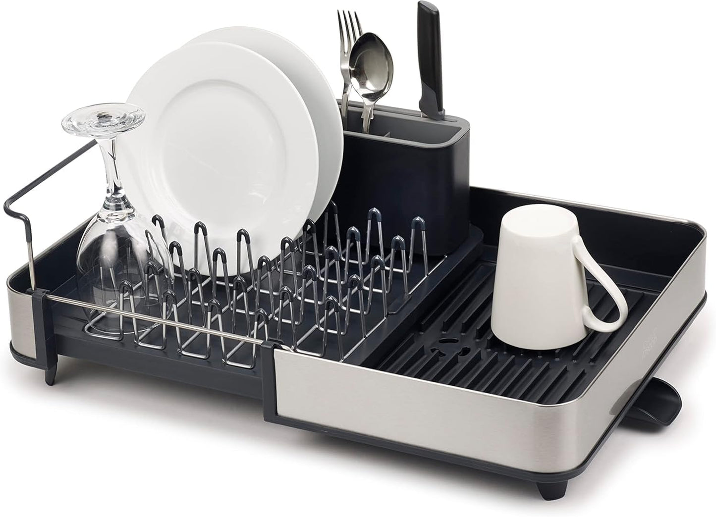 Joseph Joseph Extendable Dish Drying Rack Gray 25in