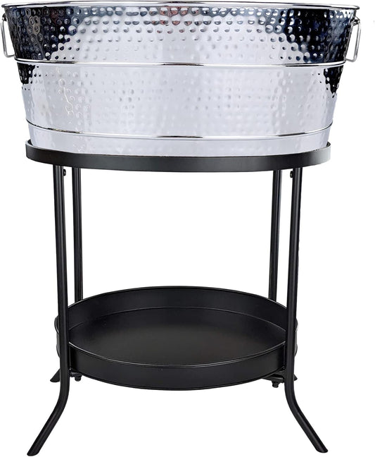 Aspen Stainless Steel Beverage Tub with Stand for Parties