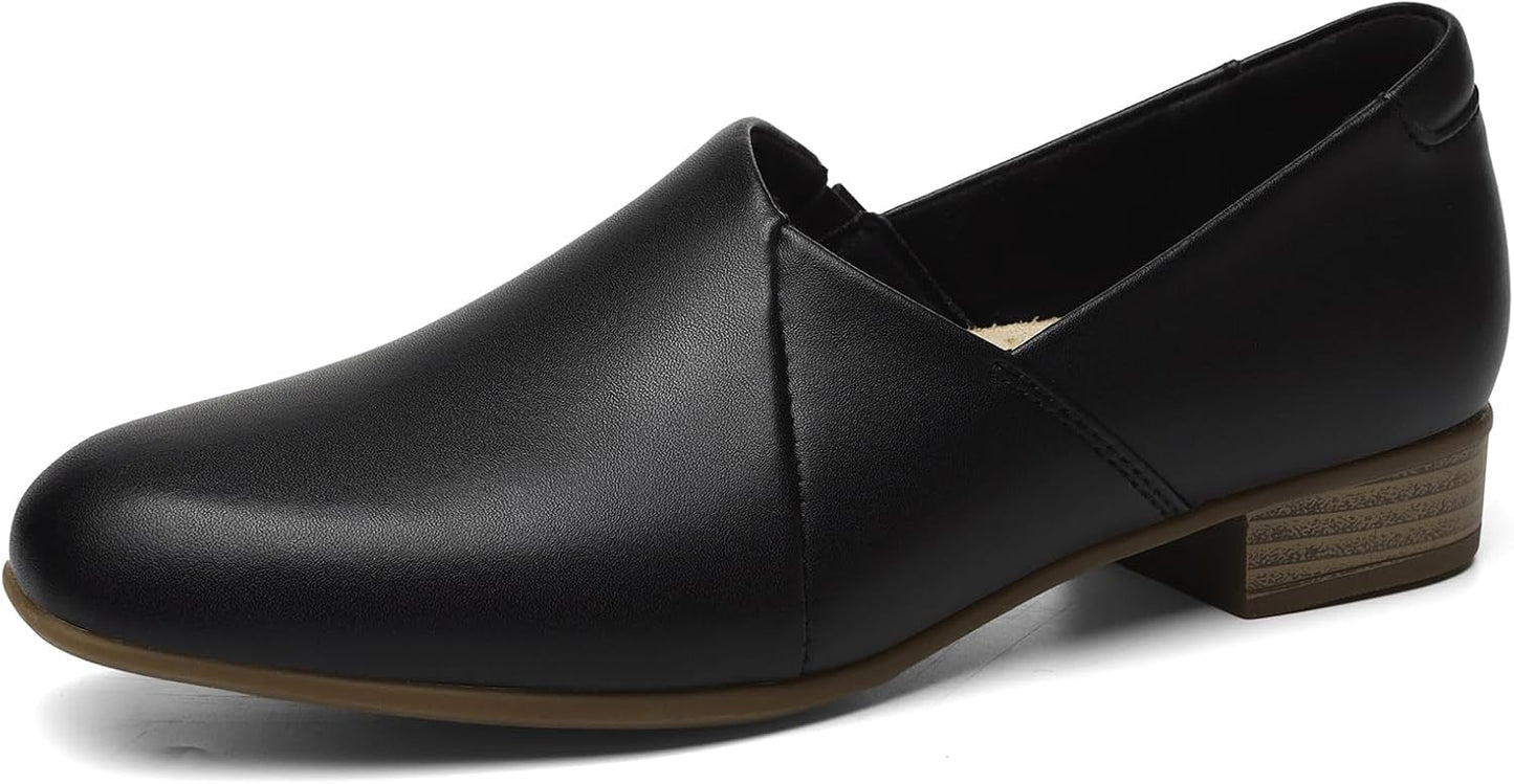 Women's Classic Comfort Leather Loafers for Everyday Work
