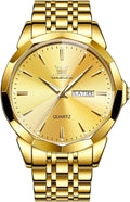 OLEVS Watch for Men Diamond Business Dress Analog Quartz (Style 7CFB)