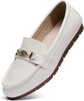 Womens Loafer Leather Flats - Classy Comfortable Everyday Wear