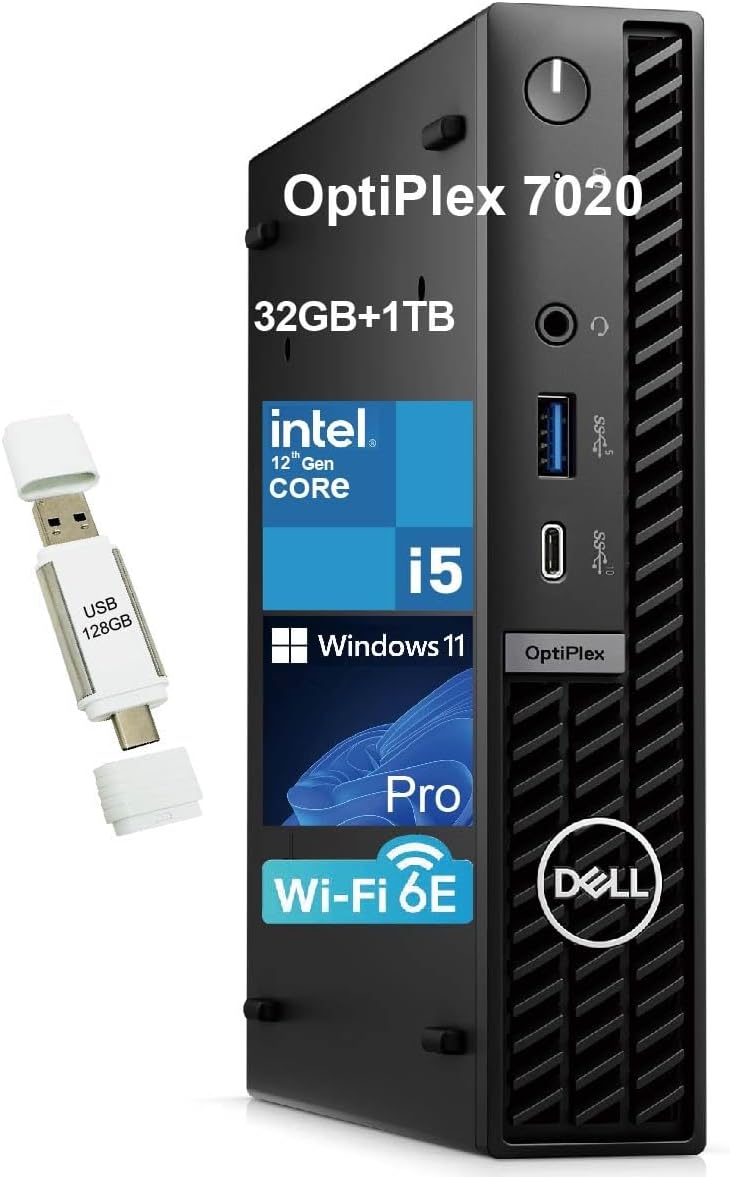 Dell OptiPlex 7020 MFF Business Desktop with Intel i5-12500T