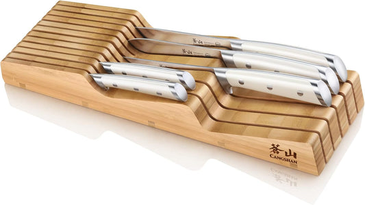 Cangshan 5-Piece Knife Set: German Steel in Bamboo Block
