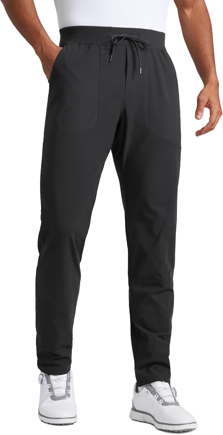 CRZ YOGA All Day Comfy Pull-On Golf Pants for Men - Quick Dry