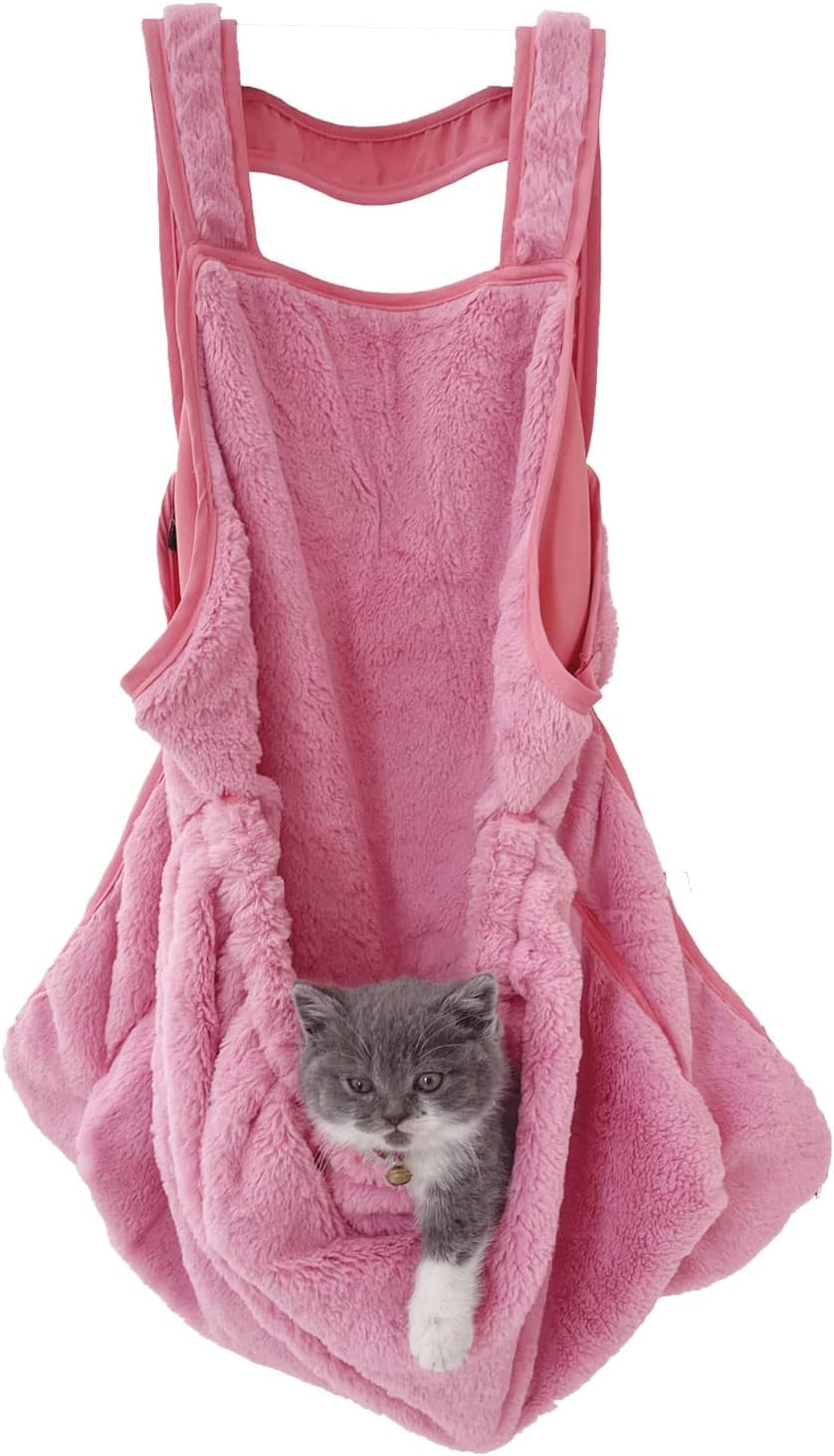 Pink Hands-Free Pet Sling - Soft & Breathable