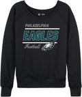 Womens Slouchy Crew Neck Raglan Pullover - Lightweight Gameday Top