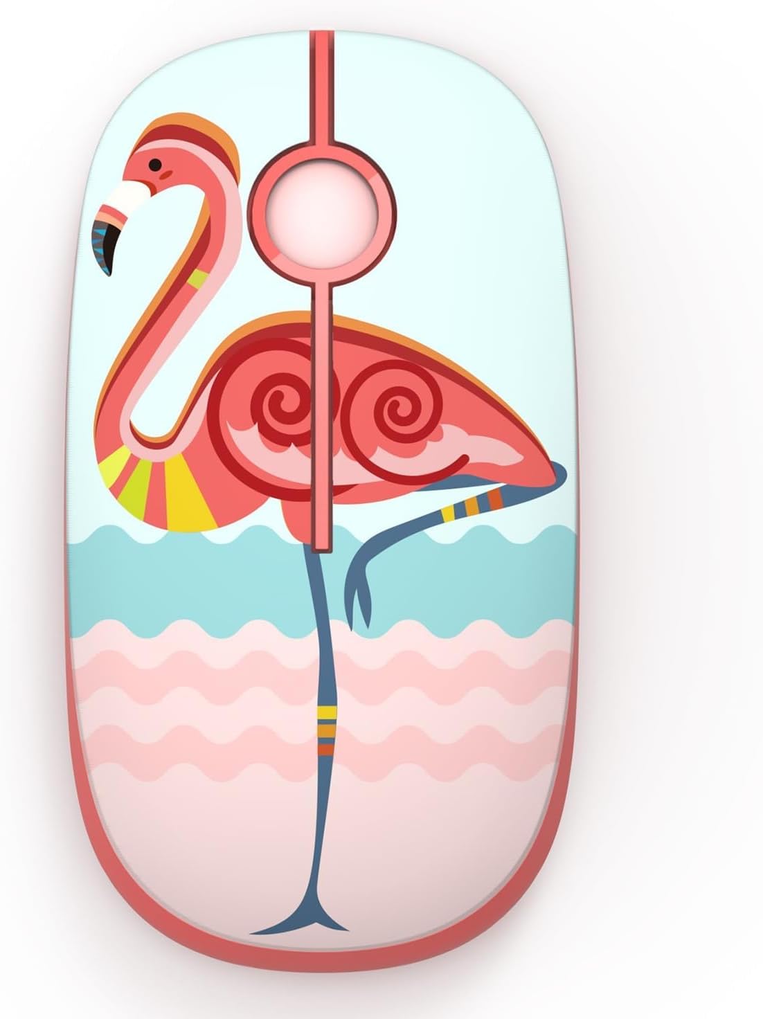 Unipows Wireless Mouse - Noiseless Precision in Flamingo Pink