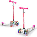3 Wheel Scooter for Kids with Light Up Wheels - Sturdy Mini Kick