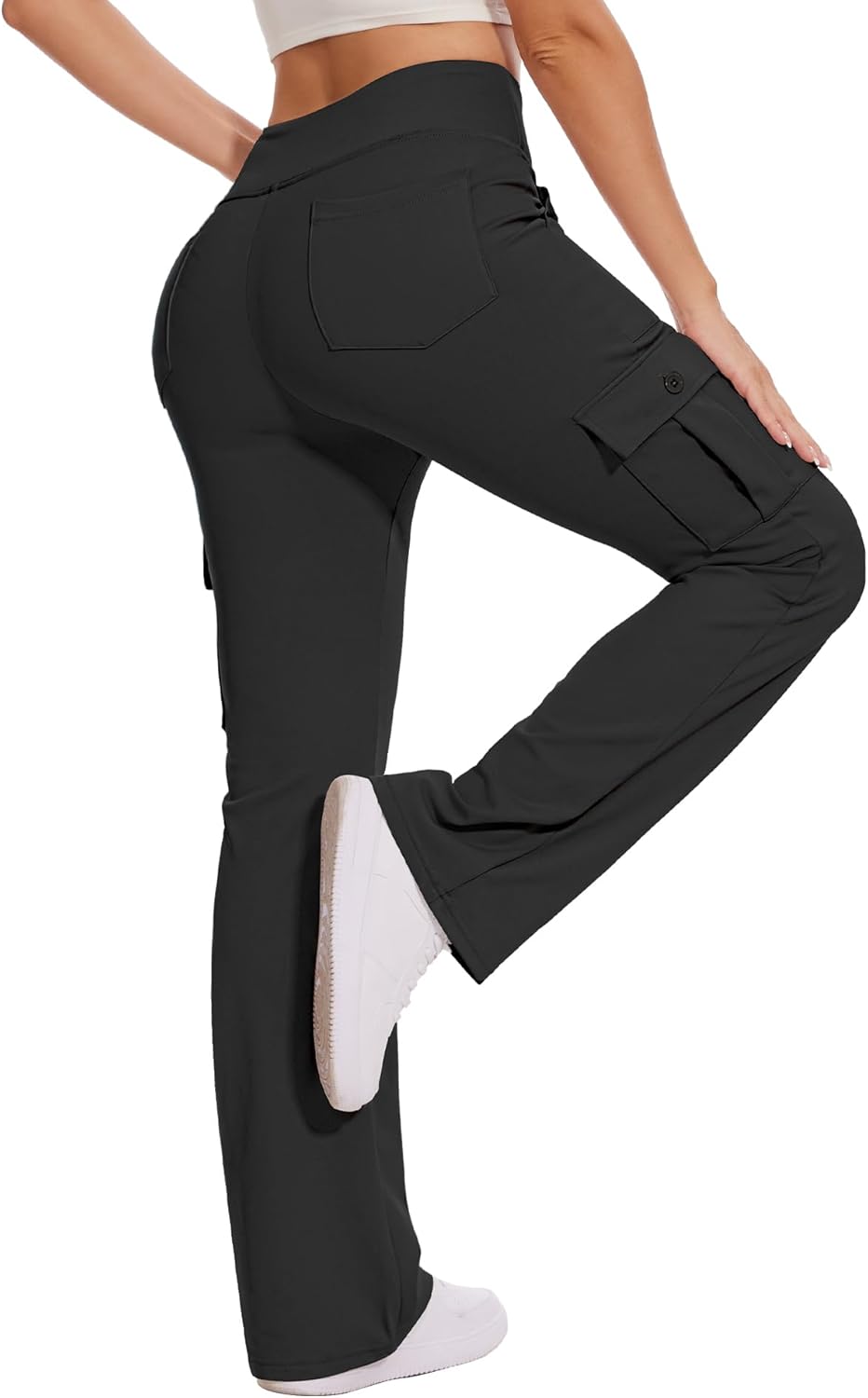 Yoga Flare Leggings for Women with 6 Pockets for Comfort