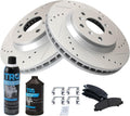 Front Brake Pad & Rotor Kit for 06-16 Impala and Lucerne - G-Coated
