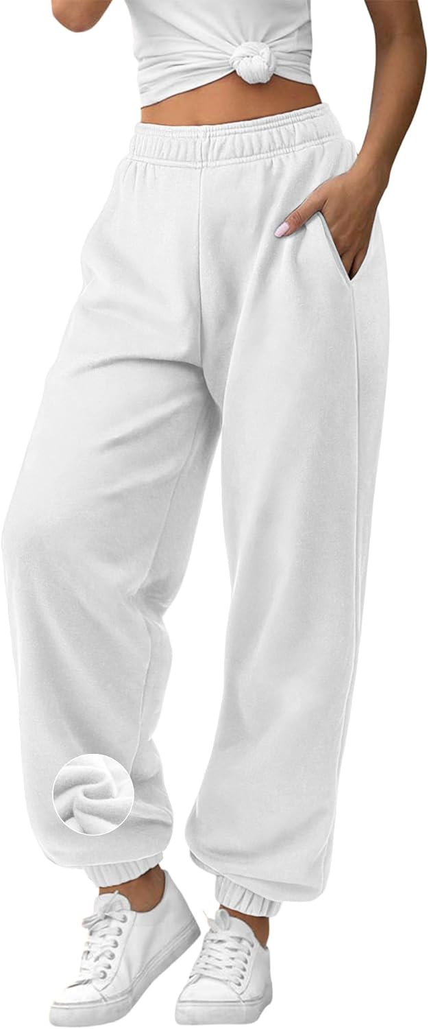 ATHMILE Baggy Lounge Pants for Women - Comfy High Waisted Joggers