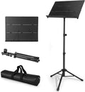 Portable Folding Music Stand Adjustable Height 32-56in - Travel Ready