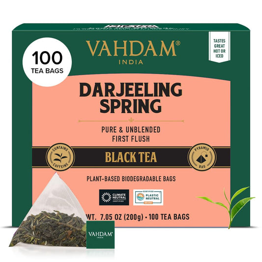 Exotic Darjeeling First Flush Tea Leaves - High Caffeine Delight