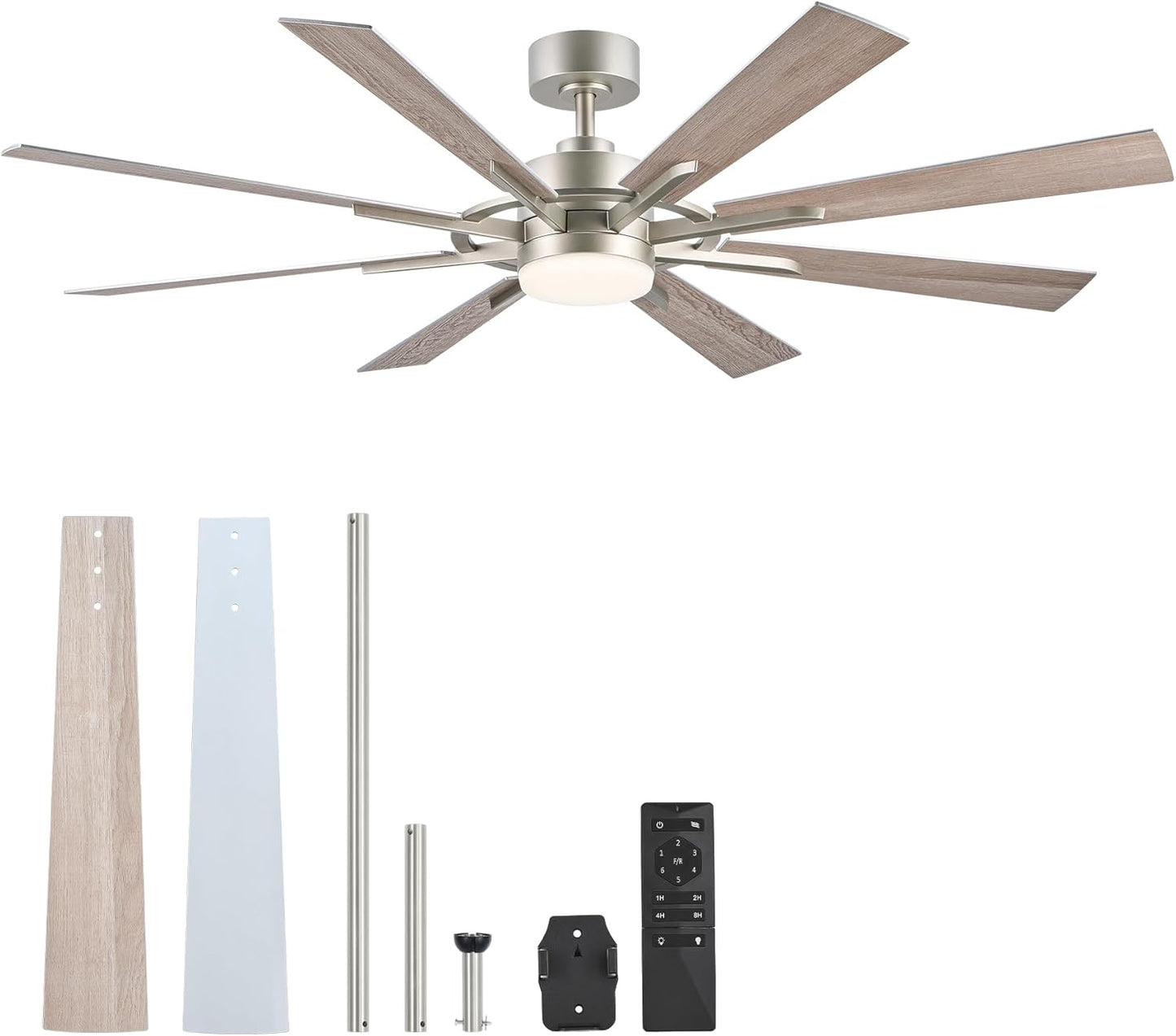 VONLUCE 60 Inch Ceiling Fan with Lights and Remote Control