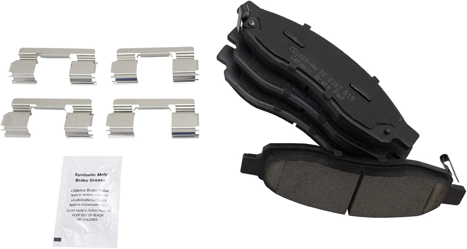 TRQ Front Brake Pads Ceramic for 2004-2005 INFINITI QX56