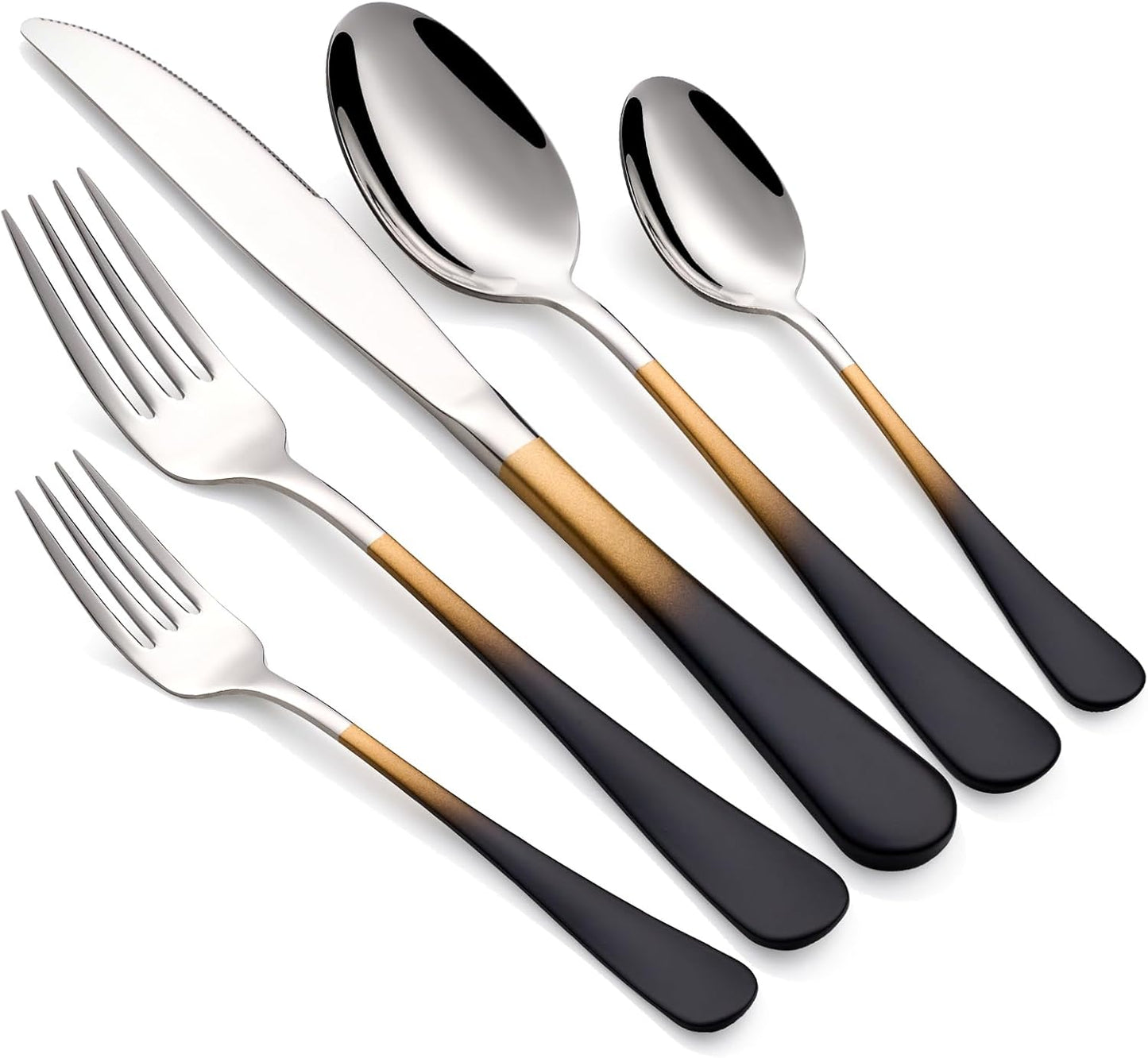 Colorful Silverware Set 20 Piece Stainless Steel Flatware Set