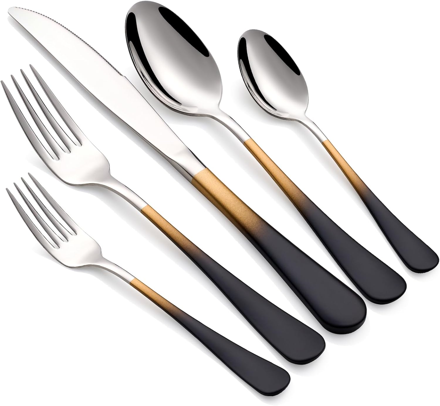 Colorful Silverware Set 20 Piece Stainless Steel Flatware Set