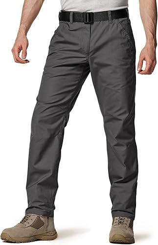CQR Men's Ripstop Work Pants - Water Resistant Tactical Utility
