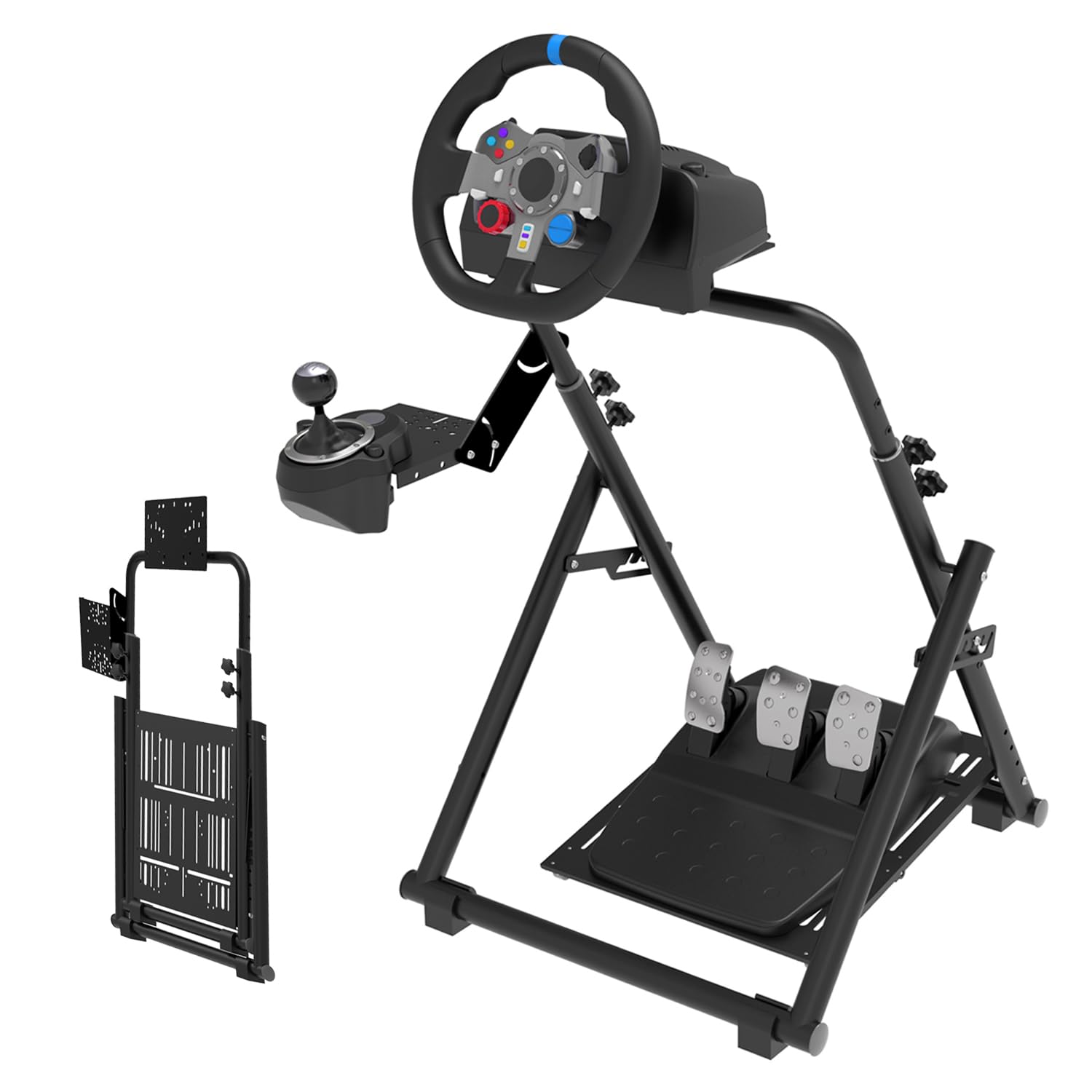 EG STARTS Sim Racing Wheel Stand for Logitech and Thrustmaster