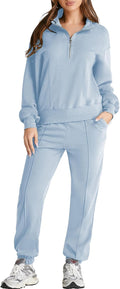 Herseas Women 2 Piece Outfits Sweatsuit Tracksuit - Cozy Fall Set